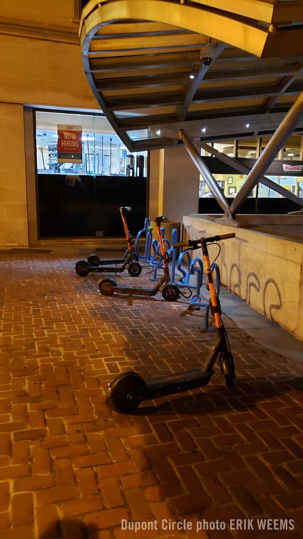 Electric Scooters at Dupont Metro Station