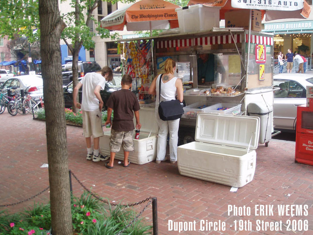 Sidewalk vender Dupont Circle on 19th Street